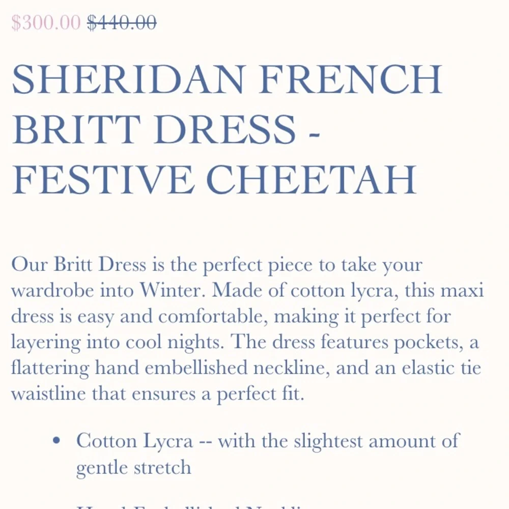 New w Tag: Sheridan French Britt Dress in Festive Cheetah. Size Small - Picture 7 of 16